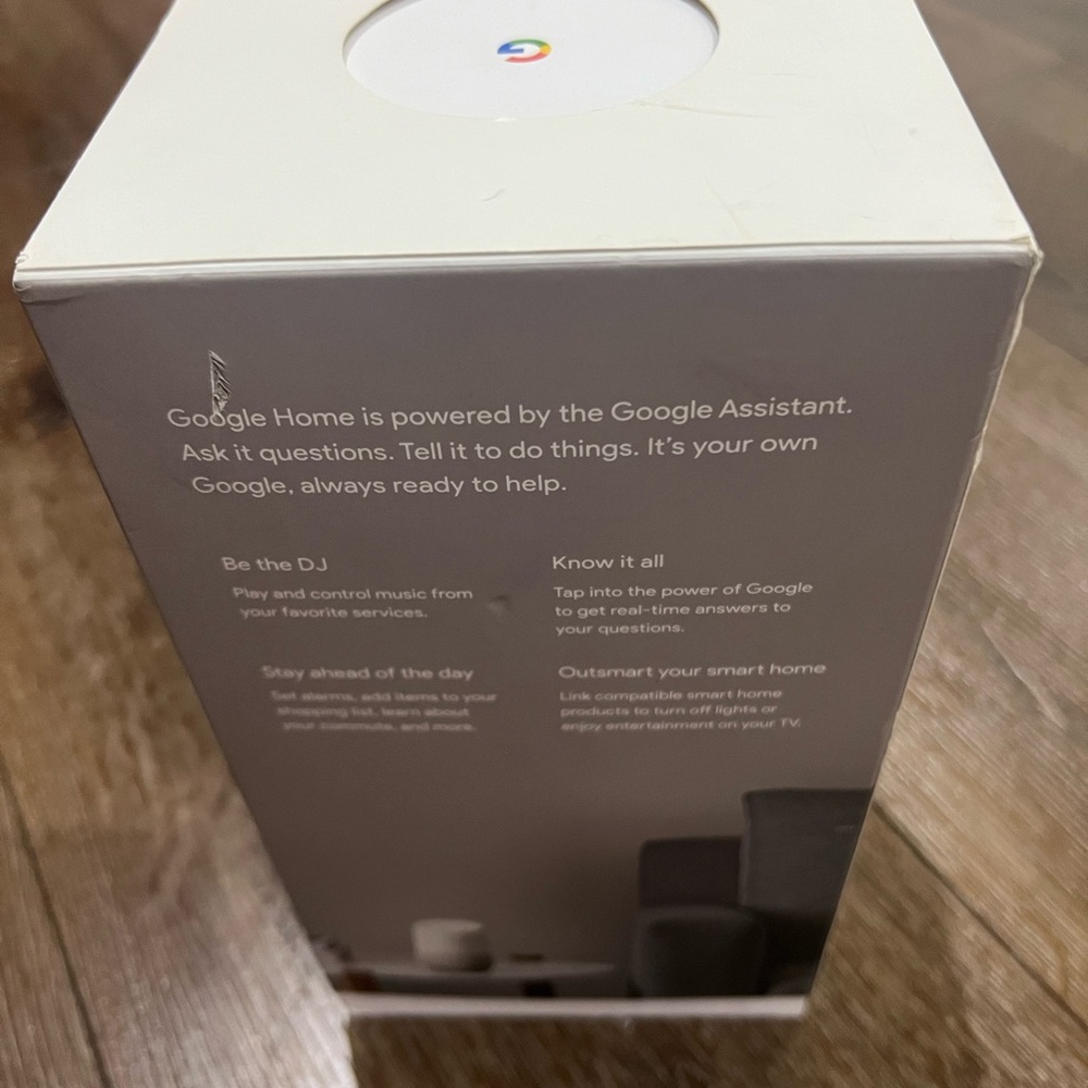 Google Home voice activated Smart Speaker - White and Gray - Picture 4 of 11